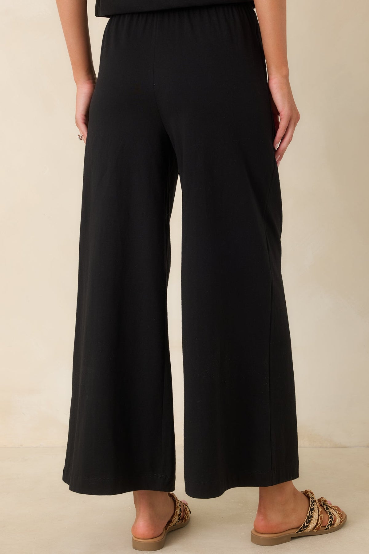 Z Supply Black Cotton Scout Jersey Pants