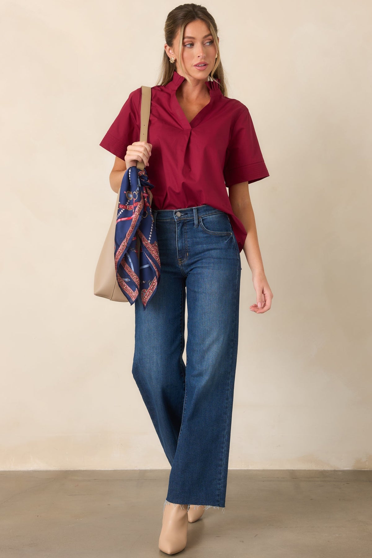 Always On Time Dark Wash Straight Leg Jeans