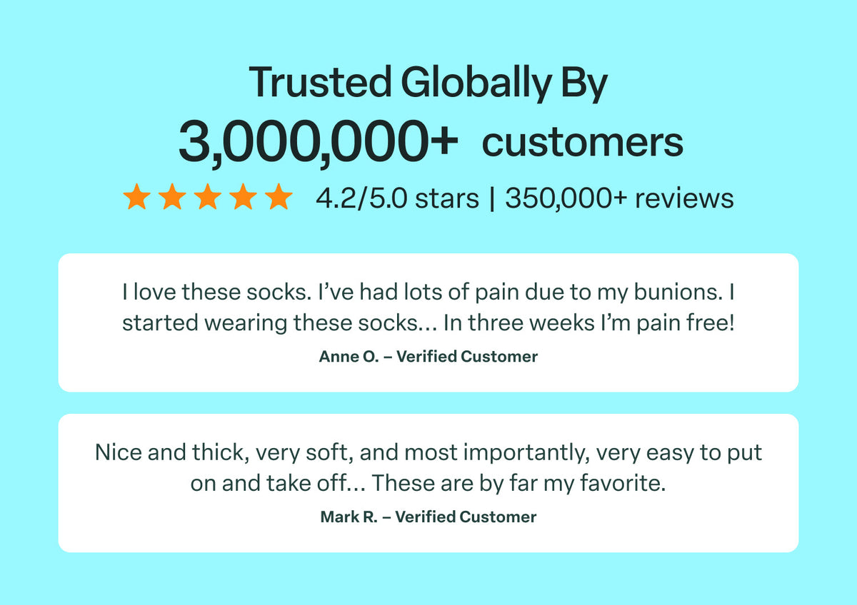 Extra Roomy Socks (Thick) - Black/Gray