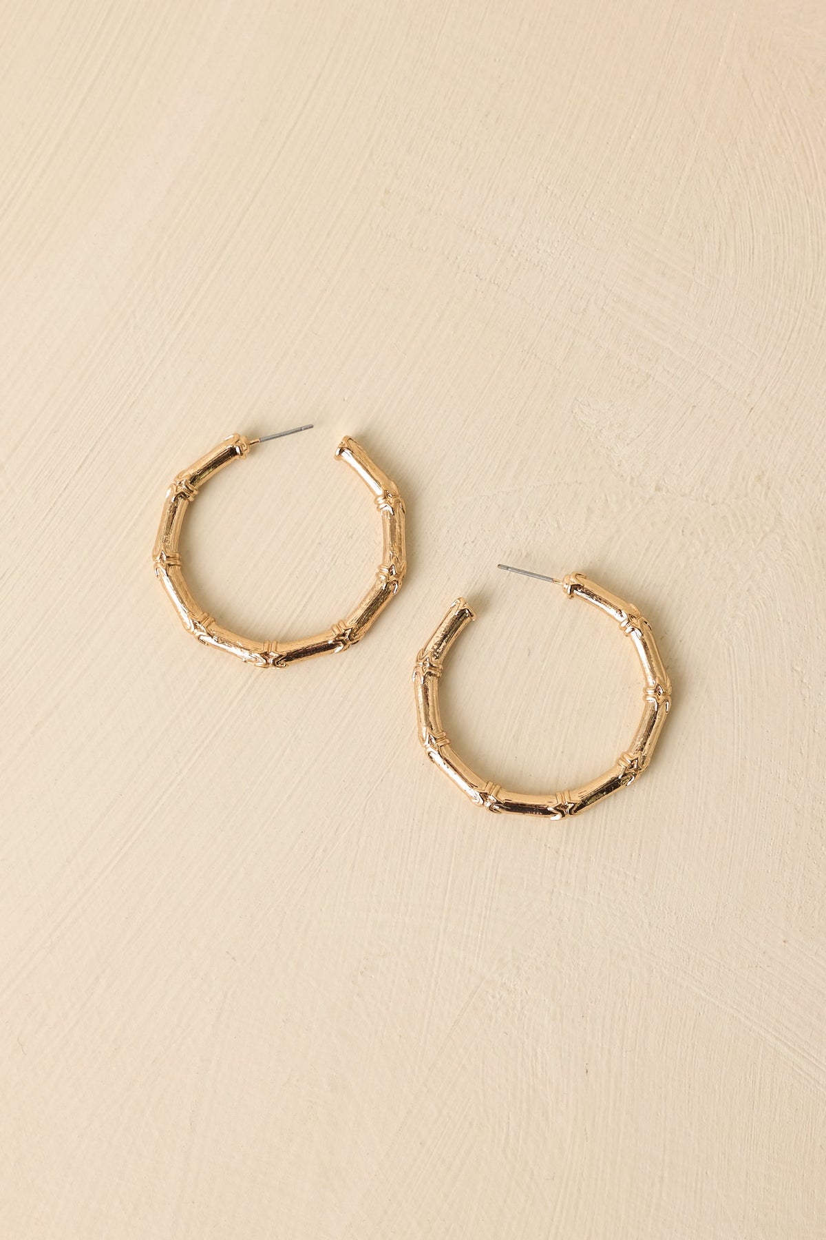 Sweet Sunshine Gold Bamboo Hoops