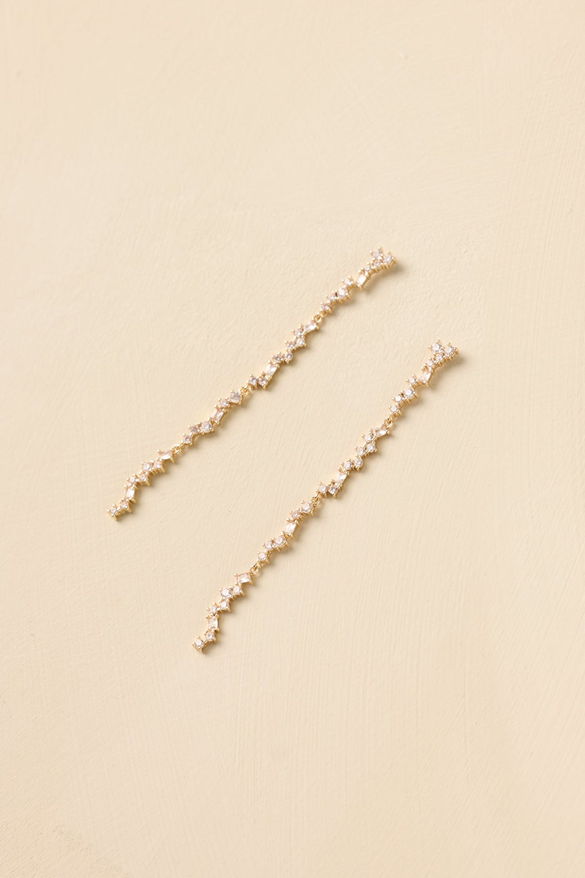 Catch the Light Cascading Crystal Linear Drop Earrings