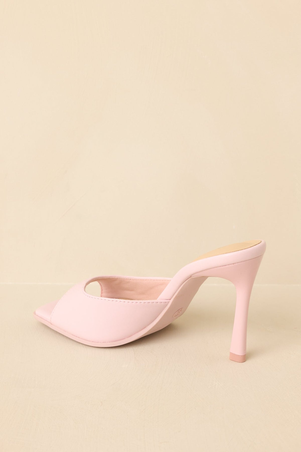 Such a Tease Pink Square Toe Heeled Mule Sandals
