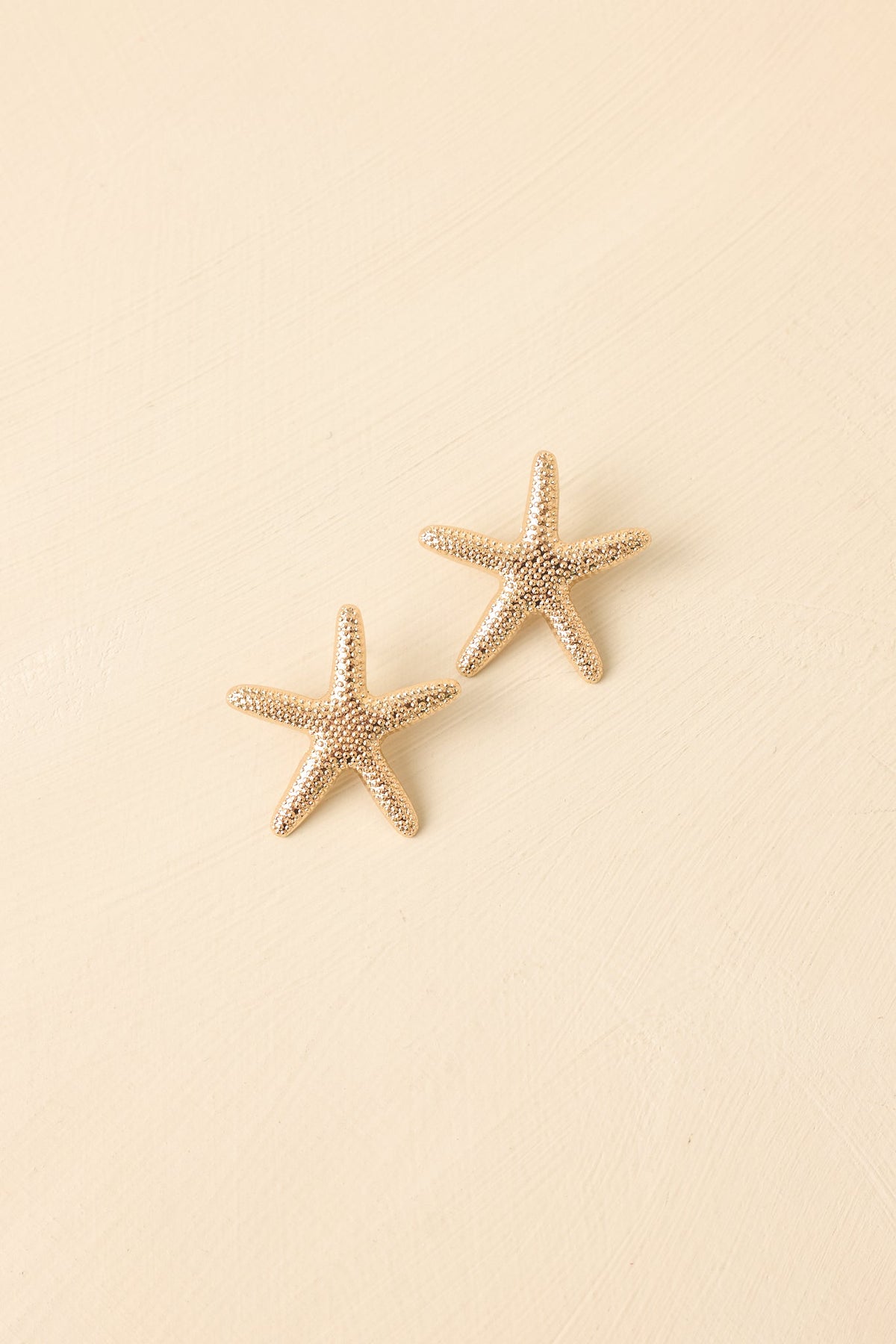 Stay by the Water Gold Starfish Drop Earrings