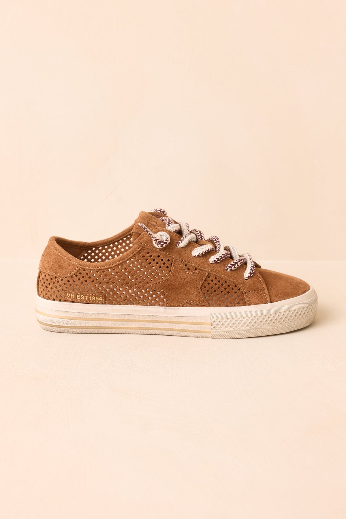 Vintage Havana Alive Camel Brown Suede Sneakers
