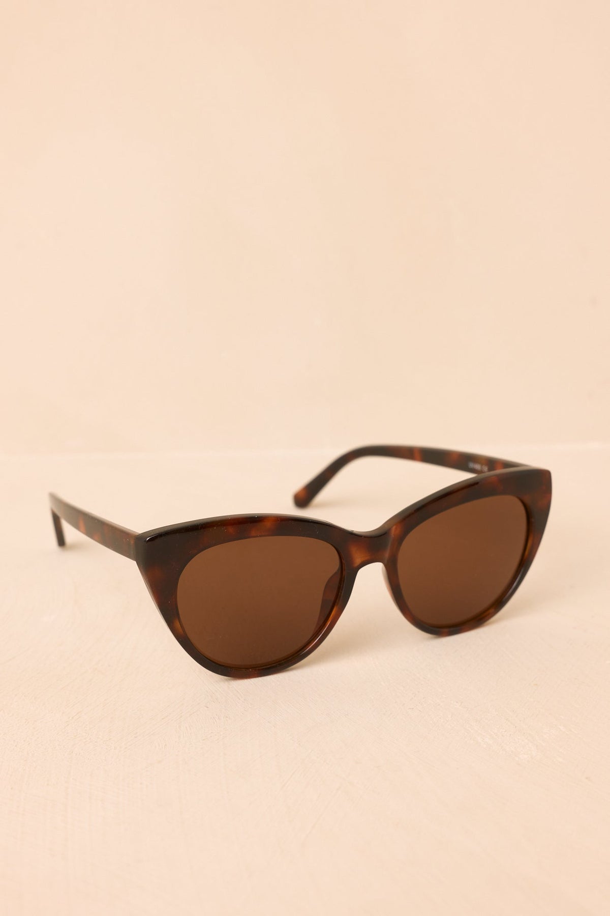 Here Comes the Sun Tortoise Dark Brown Rounded Cat-Eye Sunglasses
