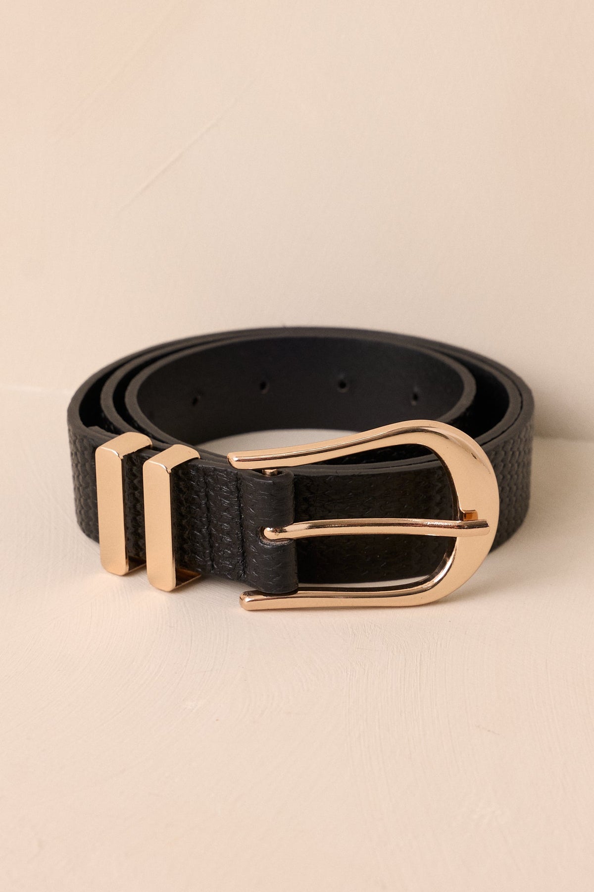 Desert Radiance Black Woven Textured Belt
