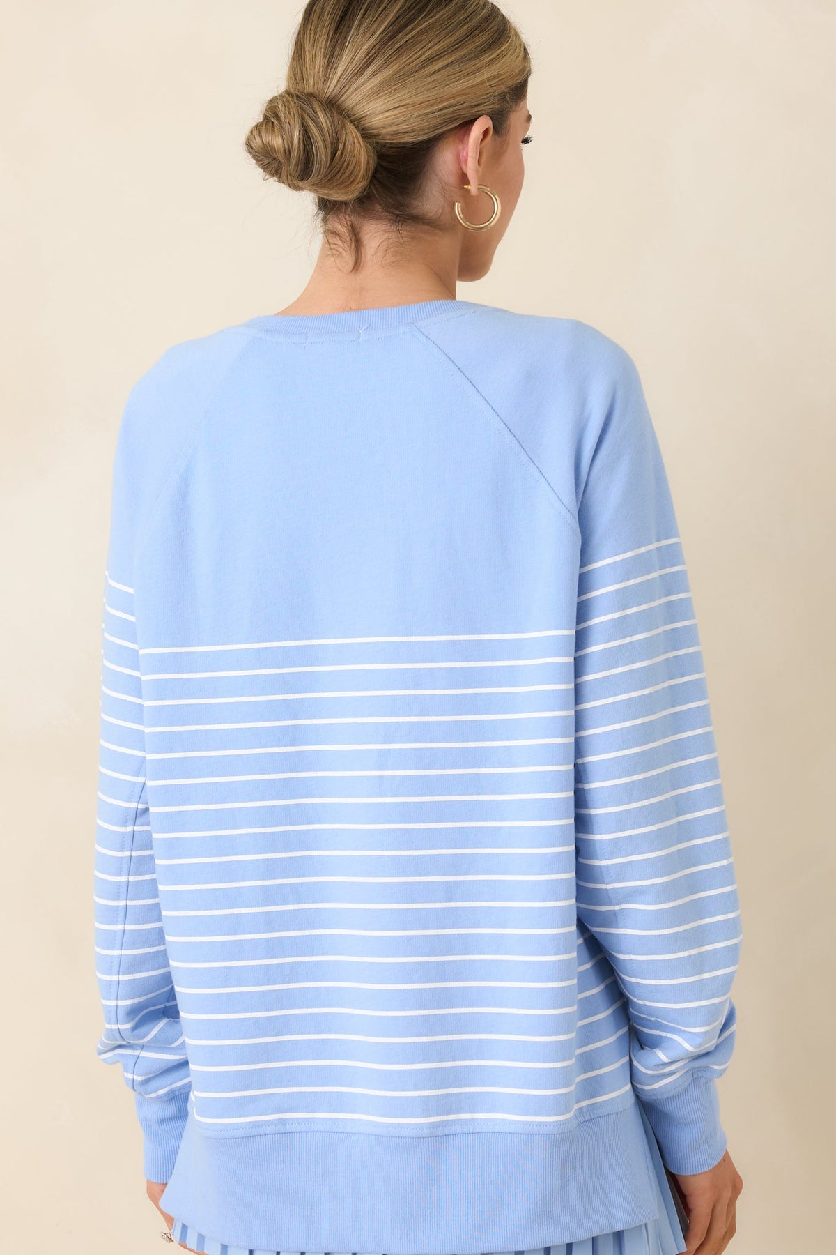 Z Supply Barcelona Blue Weekender Stripe V-Neck