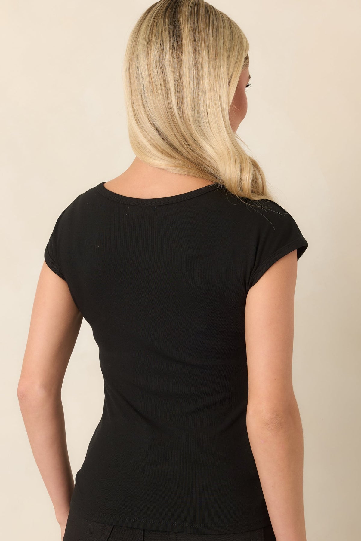 Z Supply Black Soft Trace Second Skin Tee
