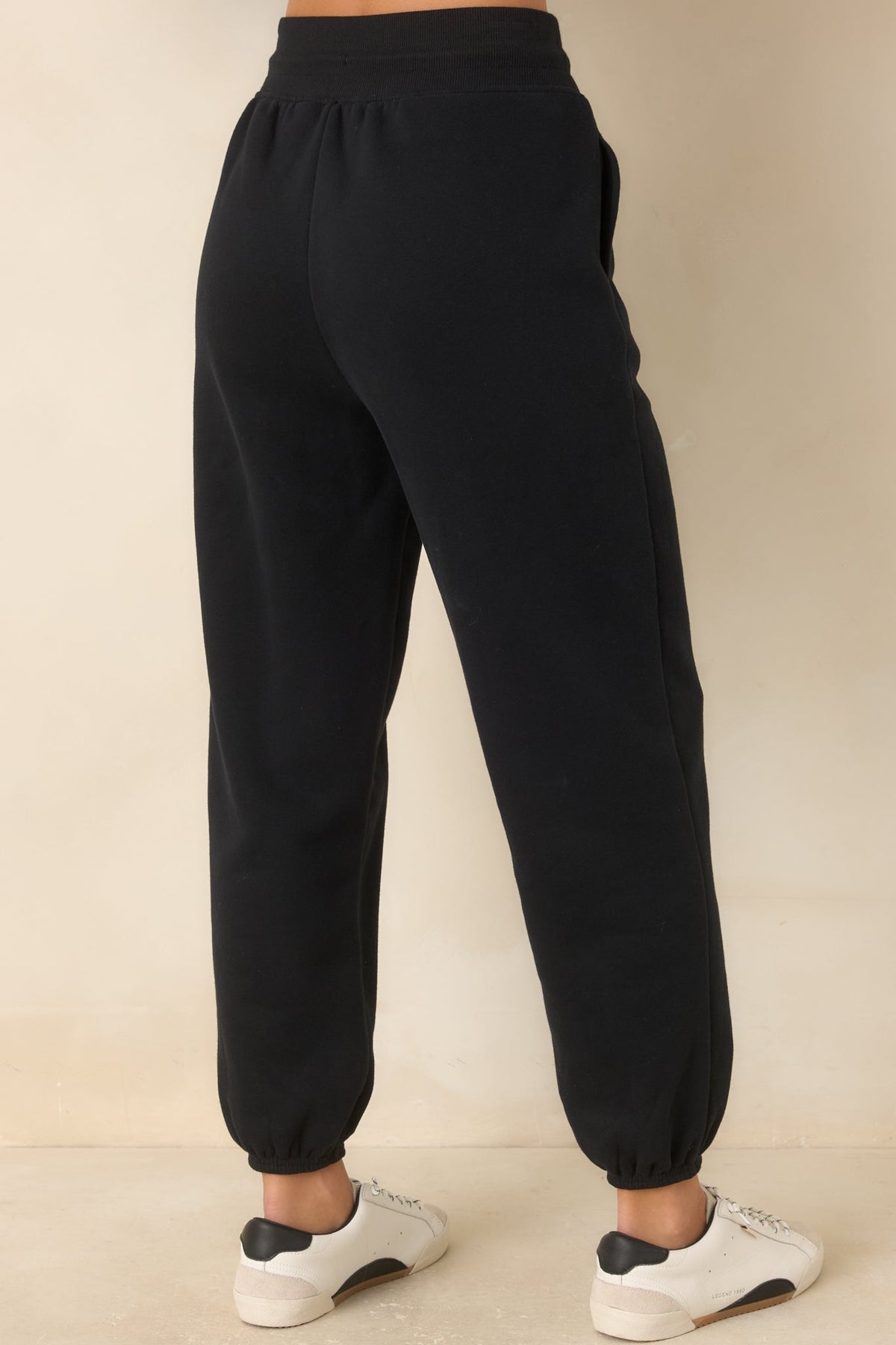 SPANX® BoostUp Very Black Cotton Fleece Jogger