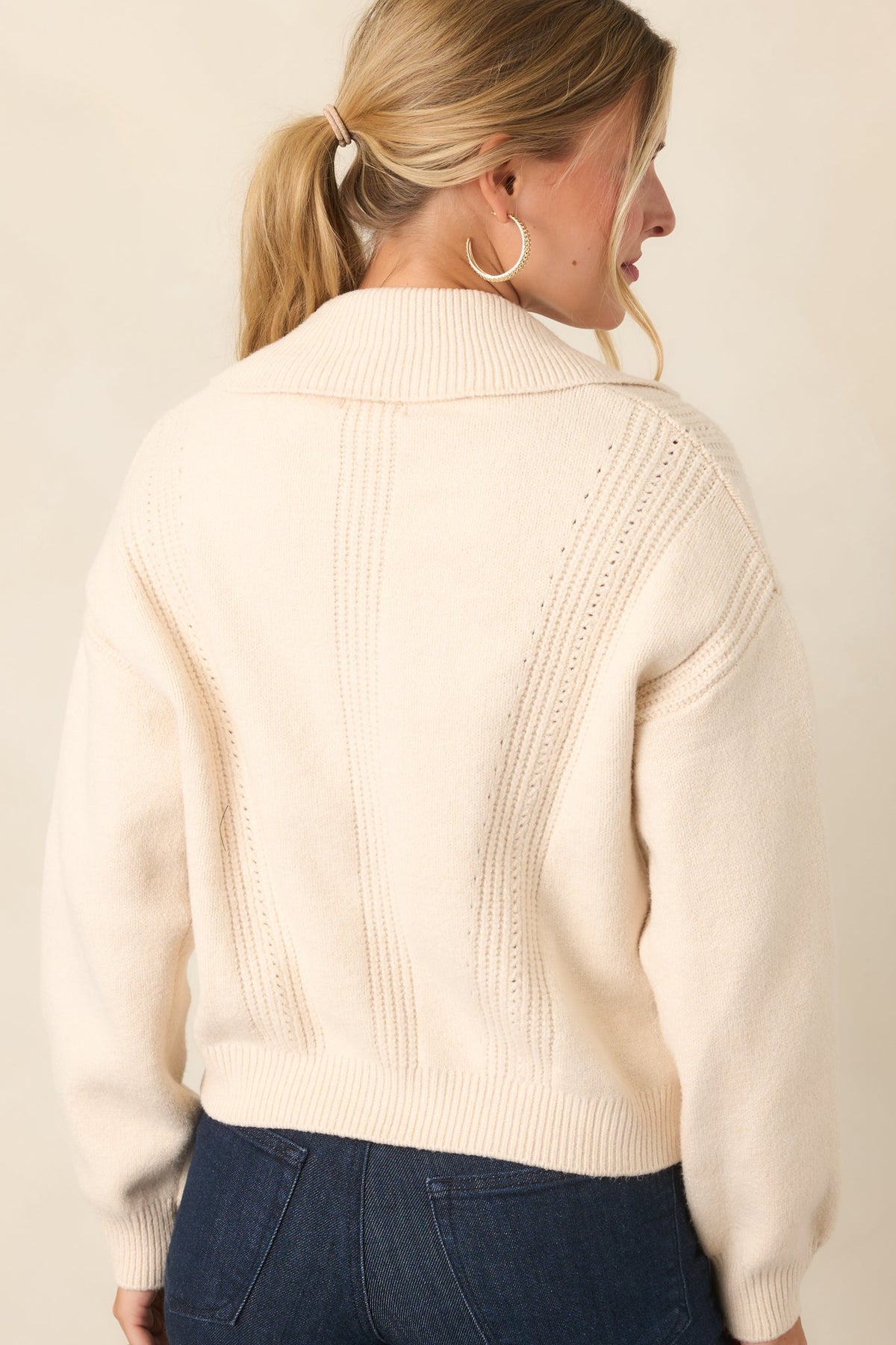 Z Supply Silverlake Ivory Zip-Up Cardigan