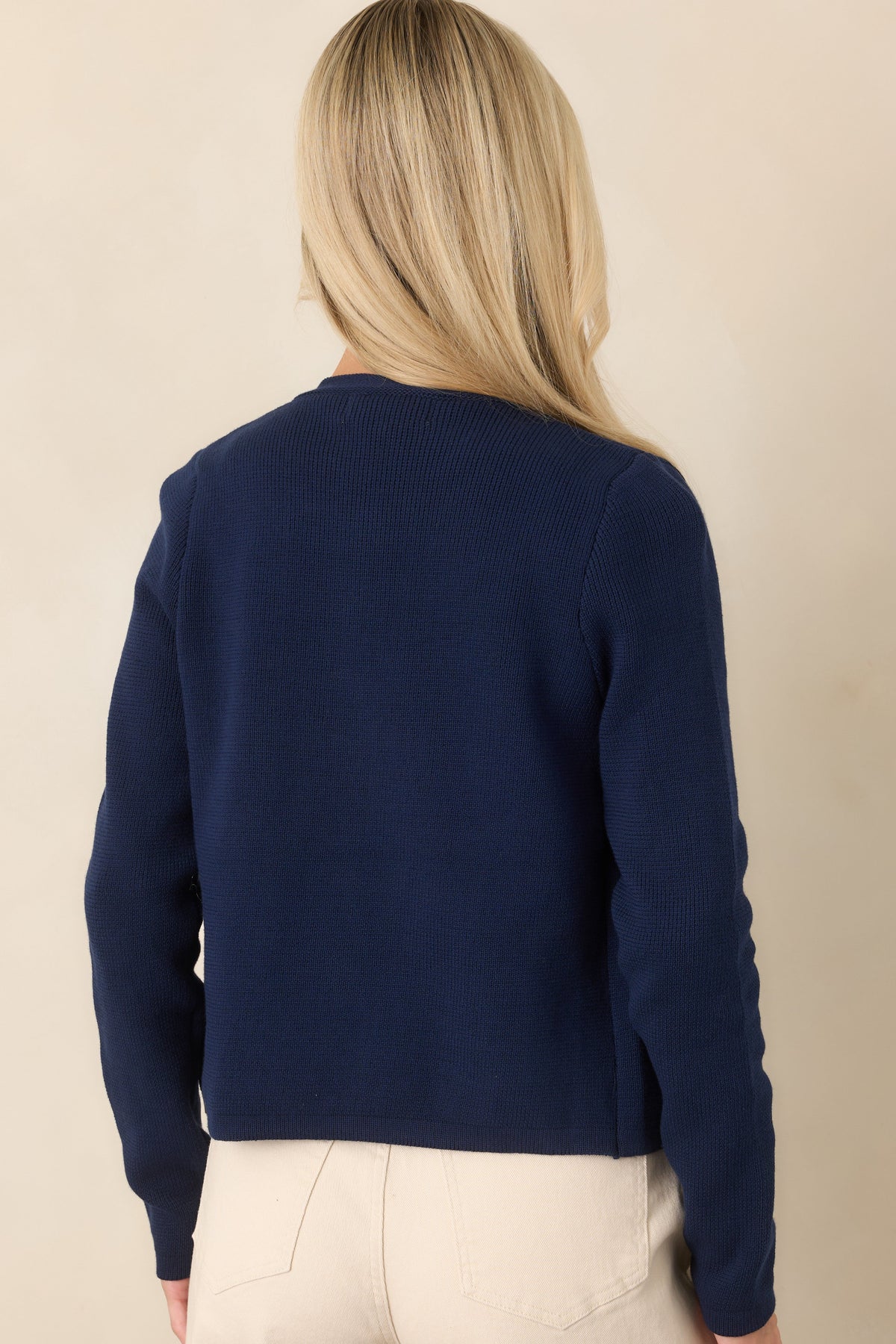 Prosperina Kennedy Navy Cotton Cardigan