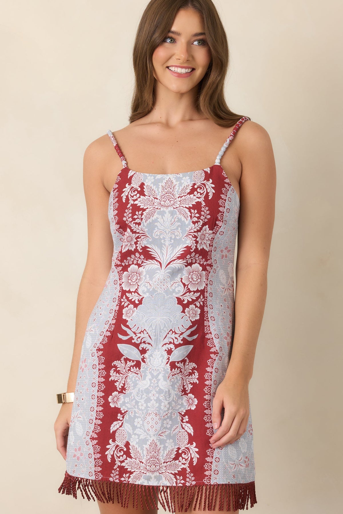 Anna Cate Halley Frost Floral Mini Dress