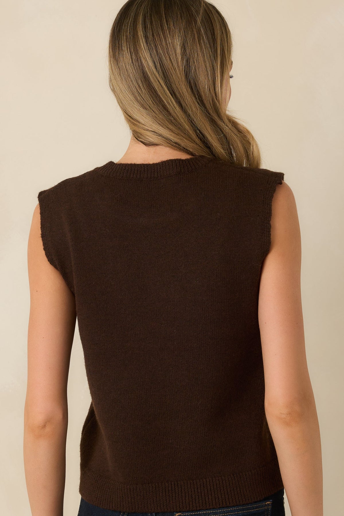 Prosperina Lila Dark Chocolate Knit Tank