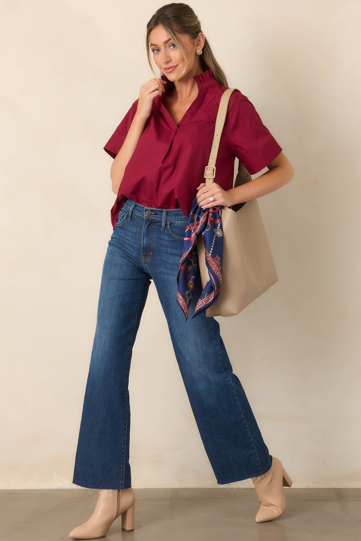 Always On Time Dark Wash Straight Leg Jeans