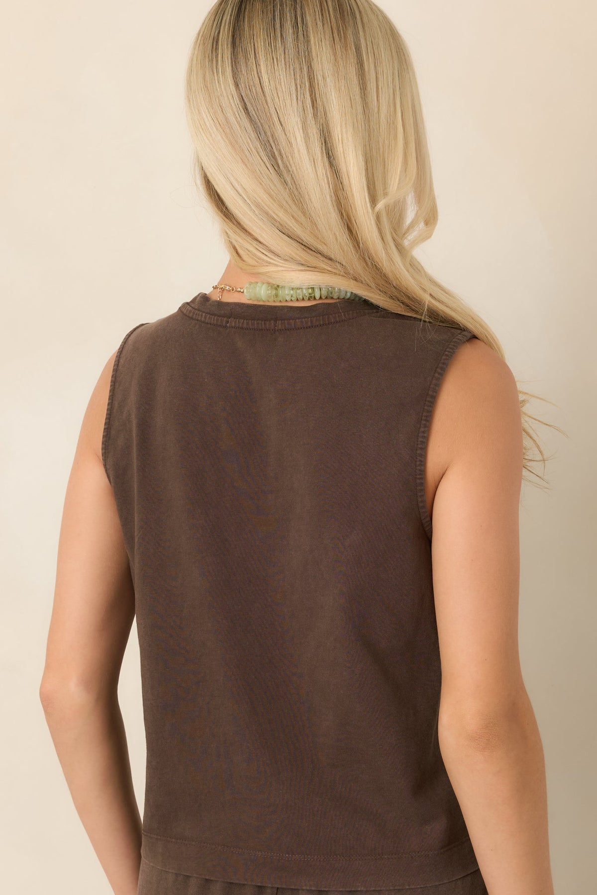 Z Supply Sloane Dark Chocolate Cotton Jersey Tank