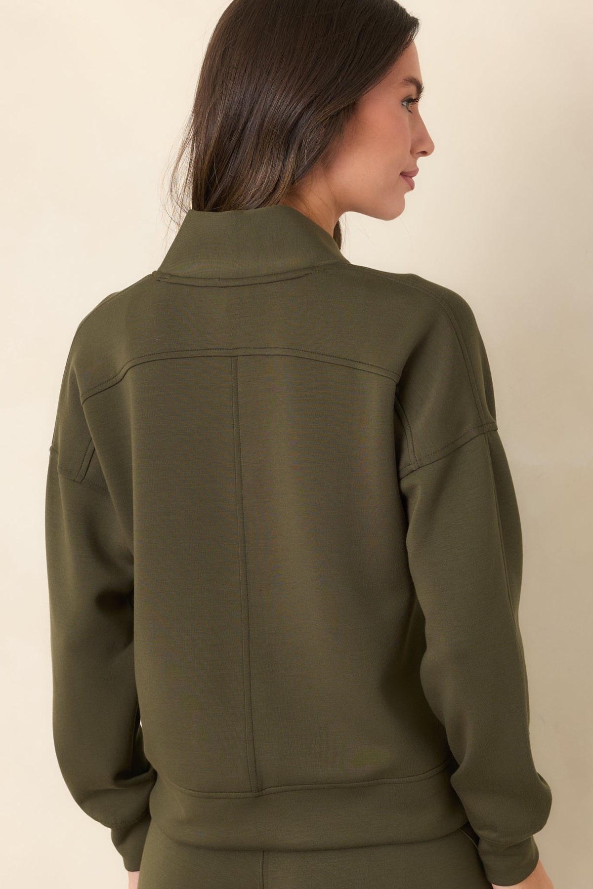 SPANX AirEssentials® Monstera V-Neck Long Sleeve Sweatshirt