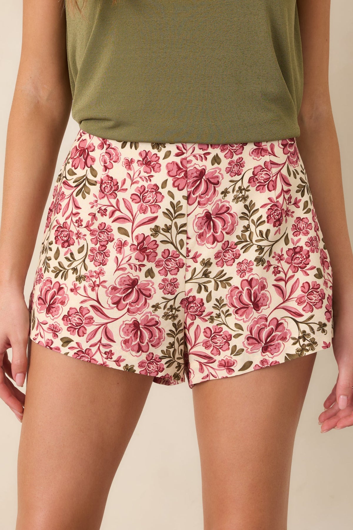 MINKPINK Posey Pink Chintz Floral Shorts