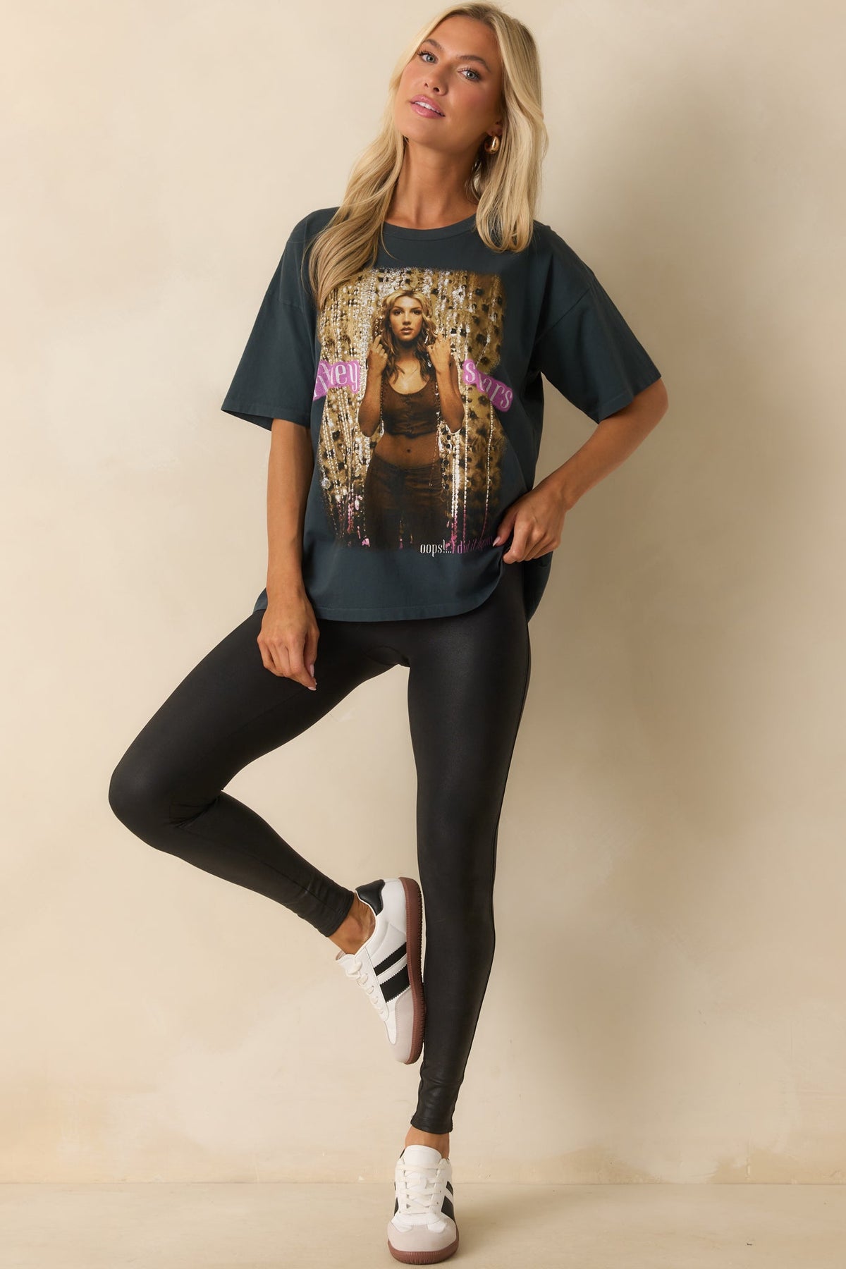 SPANX Black Faux Leather Leggings