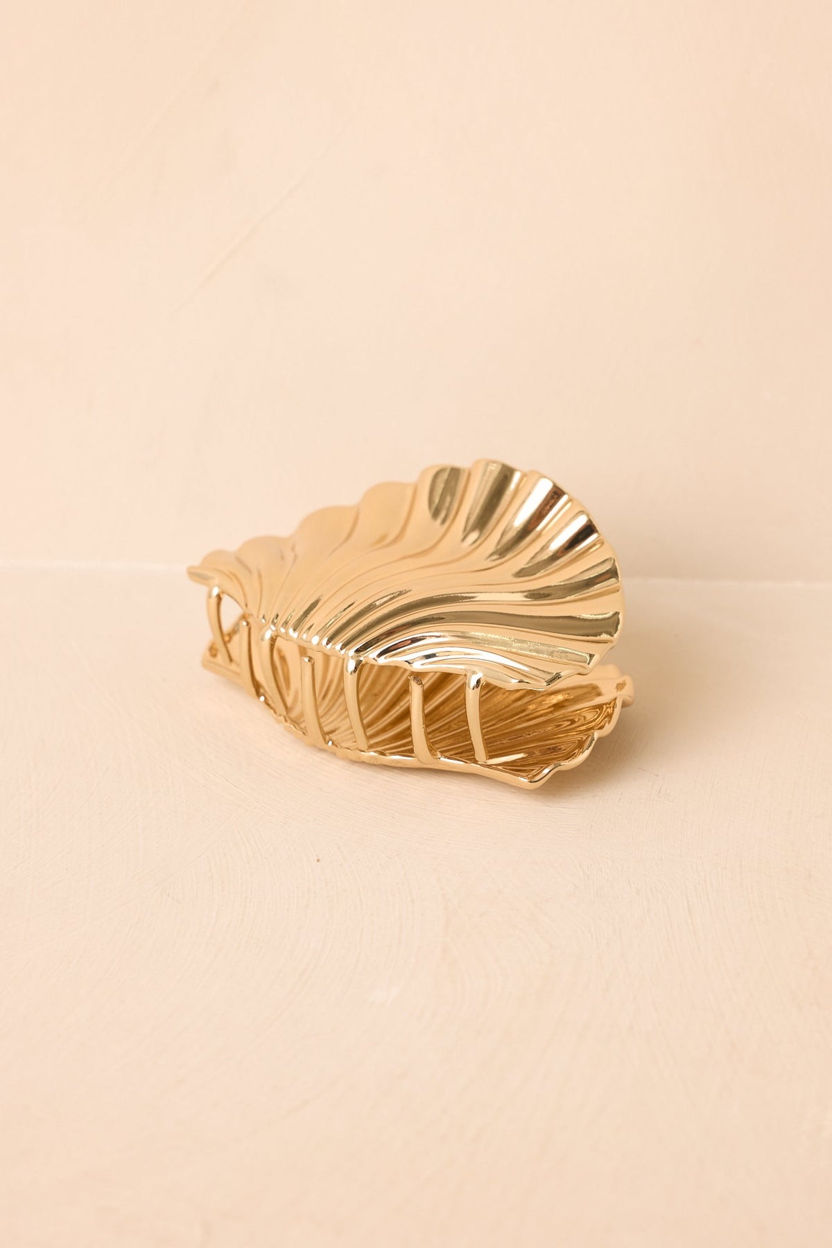 Siren’s Touch Gold Polished Shell Claw Hair Clip