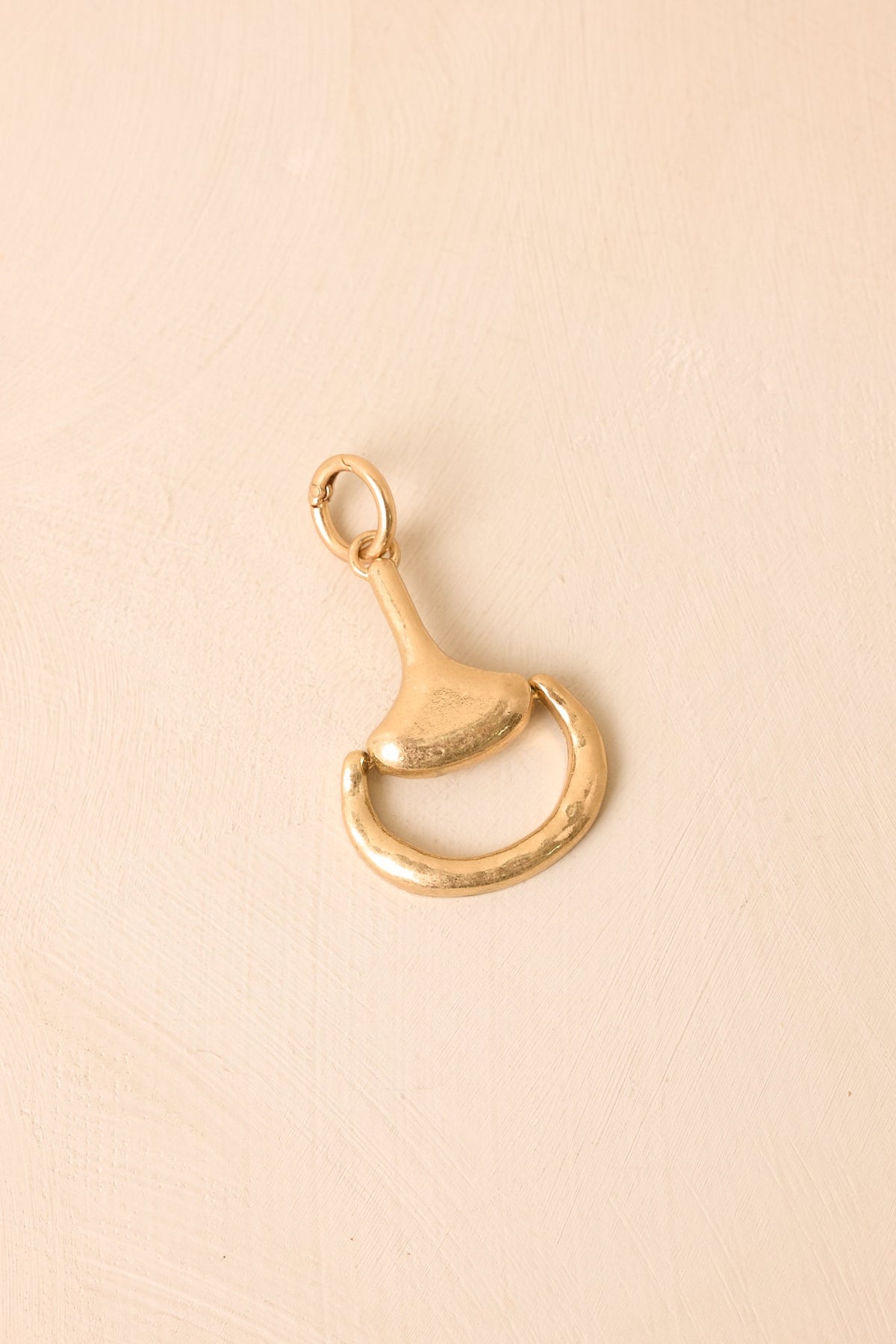 Hold Your Horses Gold Horsebit Bag Charm