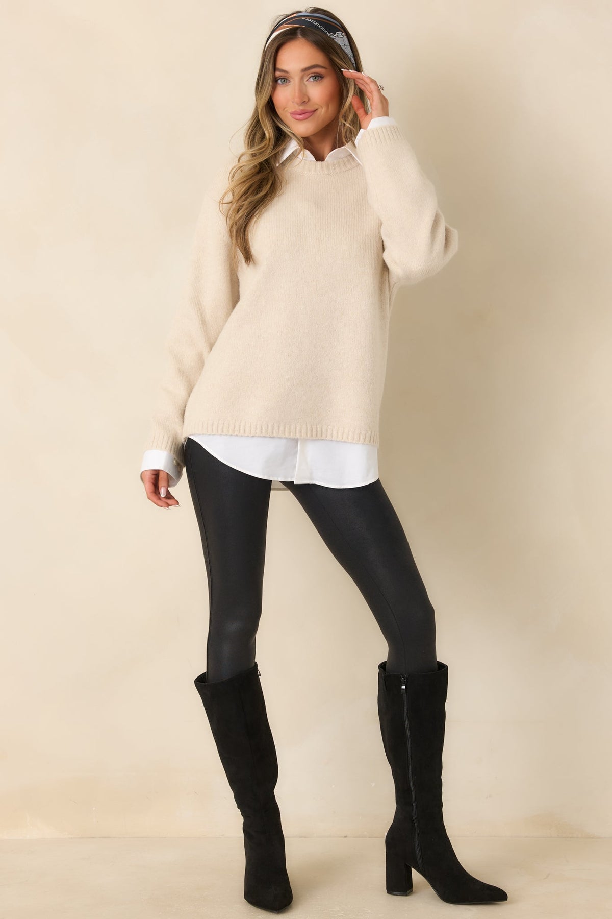 Z Supply Frosted Pearl Chill Mode Crew Neck Sweater