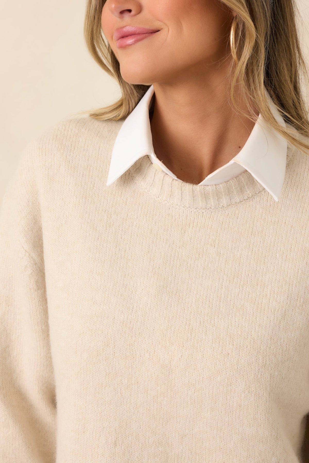 Z Supply Frosted Pearl Chill Mode Crew Neck Sweater
