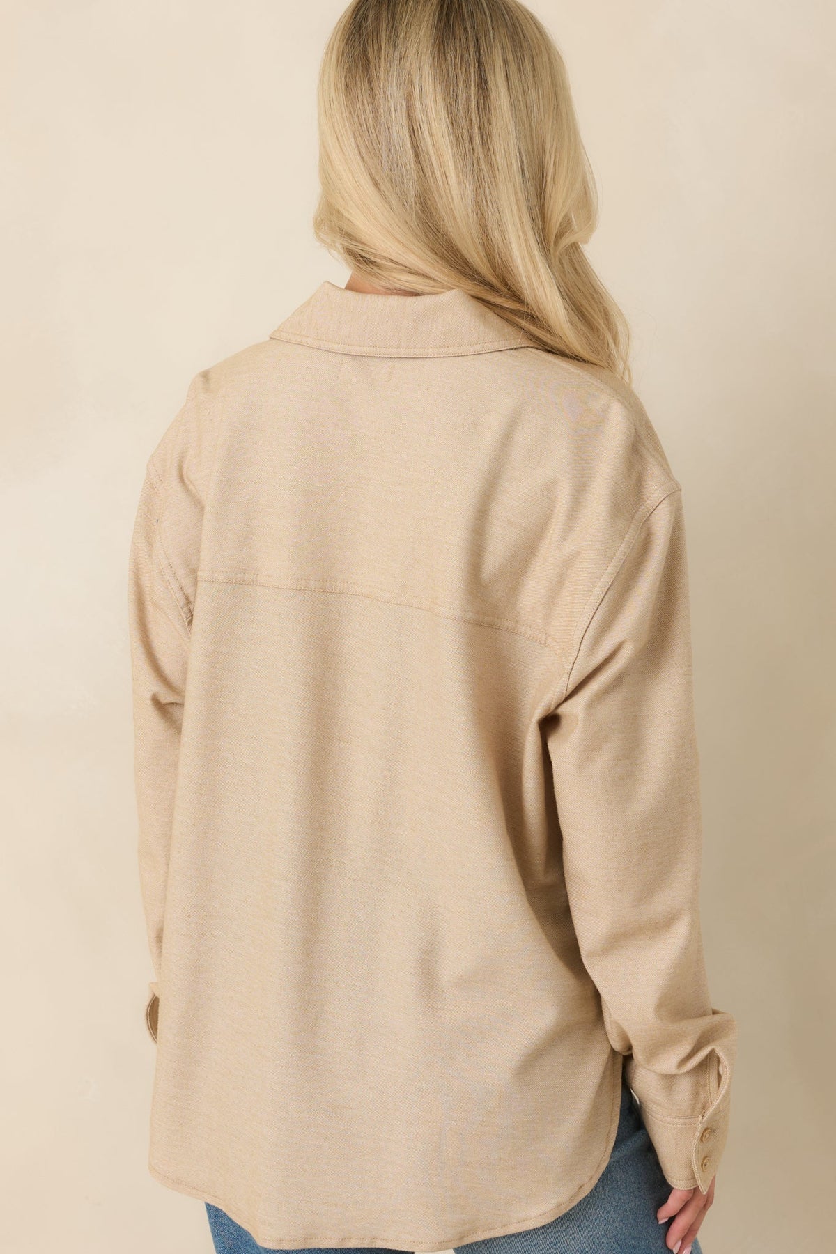 Z Supply Reese Light Toffee Button Up