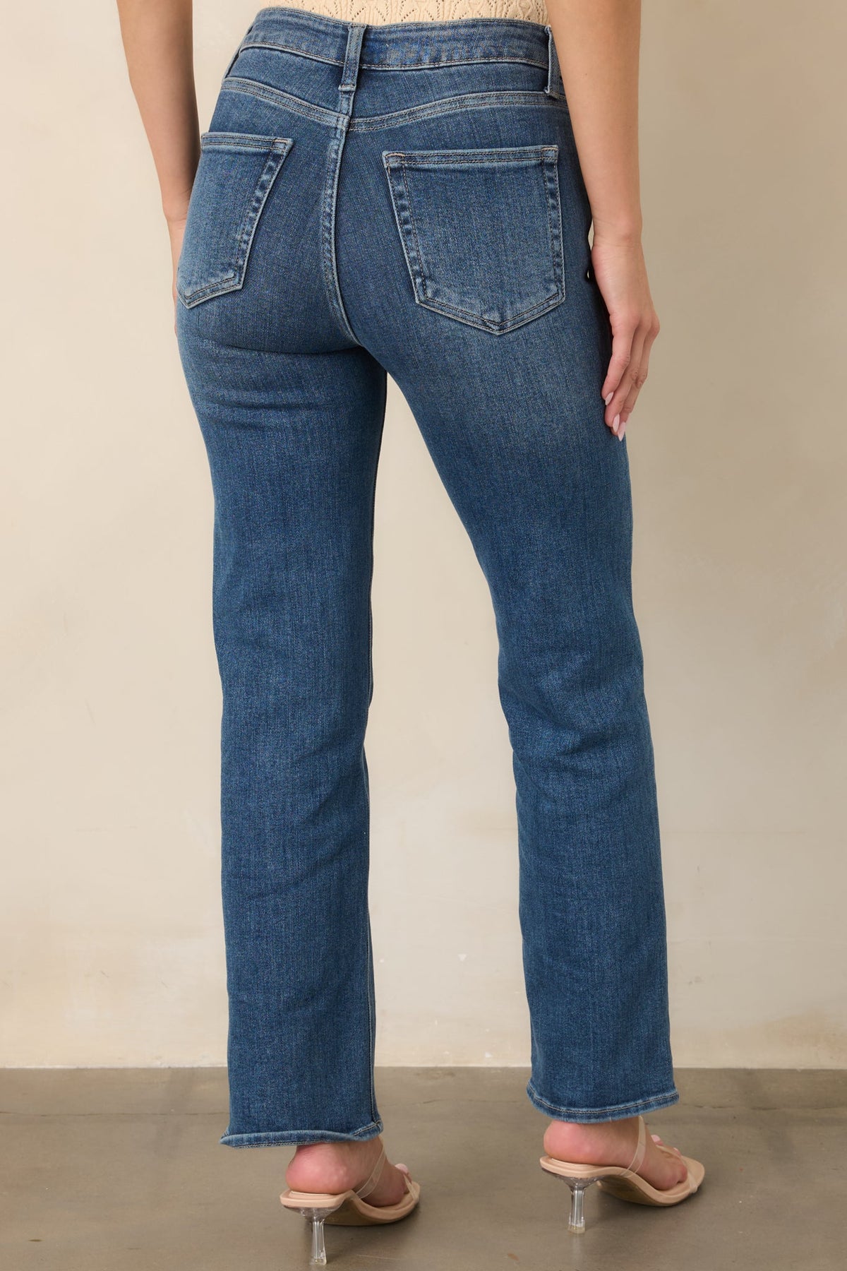 The Daily Edit Medium Wash Straight Leg Jeans