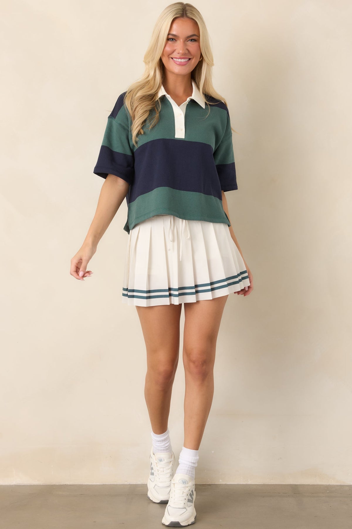 Z Supply Mariner Navy Cotton Short Sleeve Polo