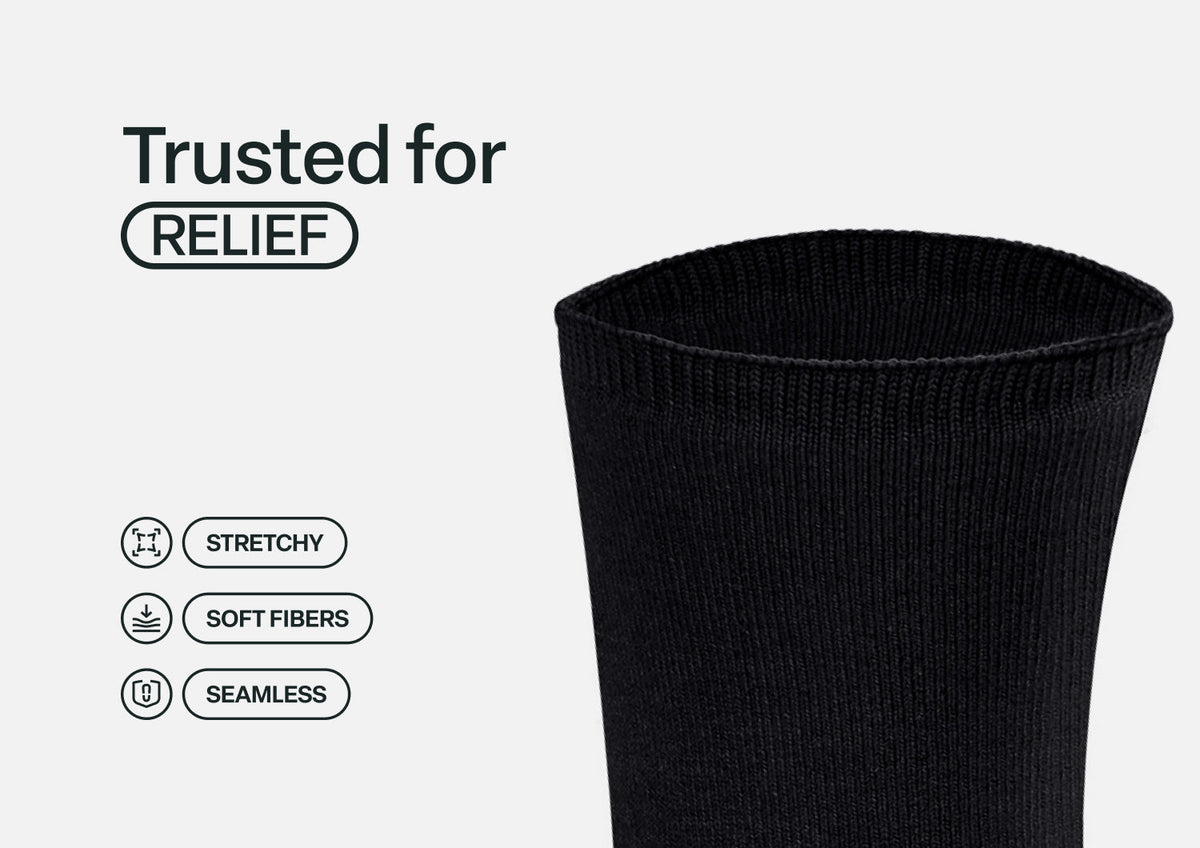 Padded Sole Socks - Charcoal