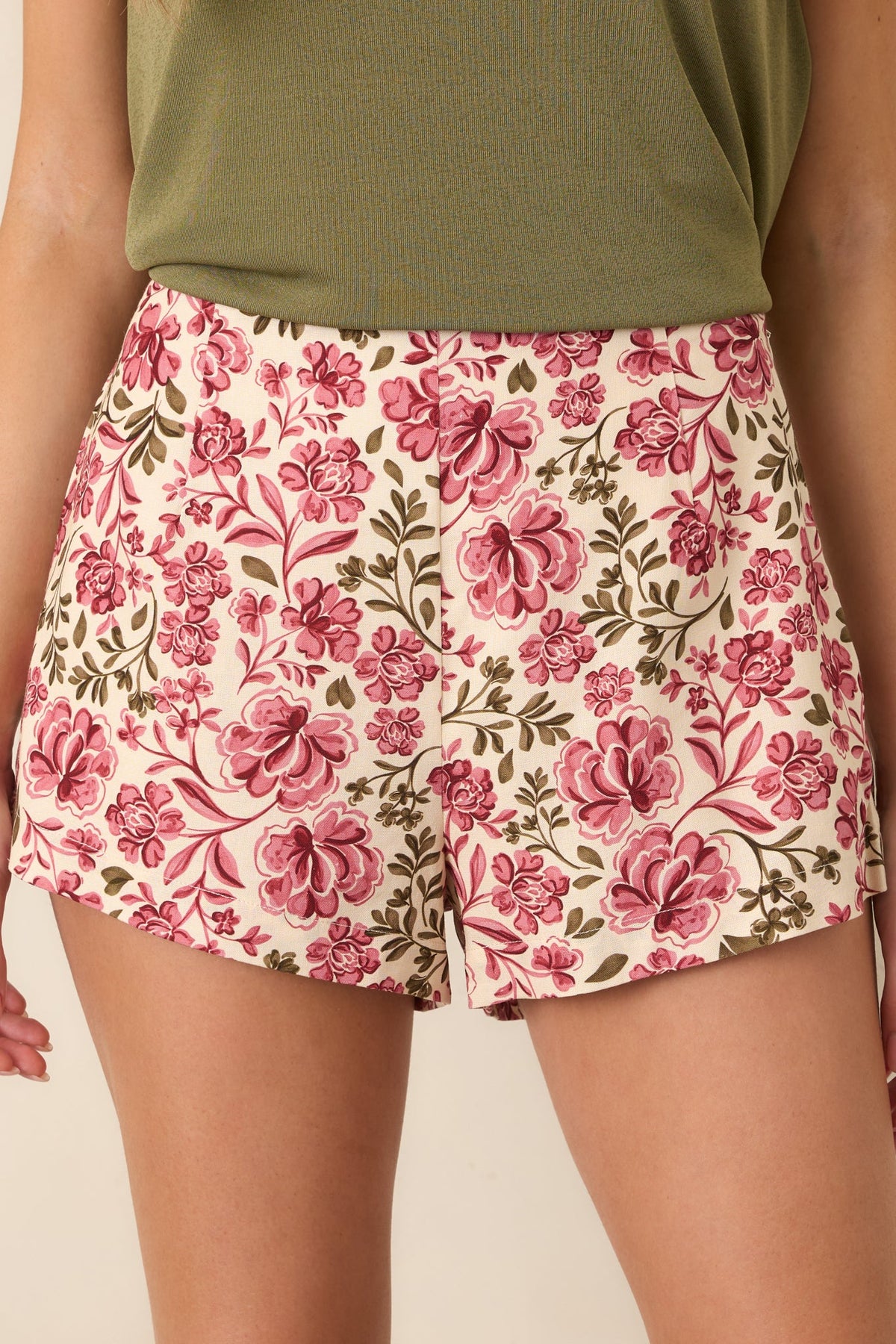 MINKPINK Posey Pink Chintz Floral Shorts