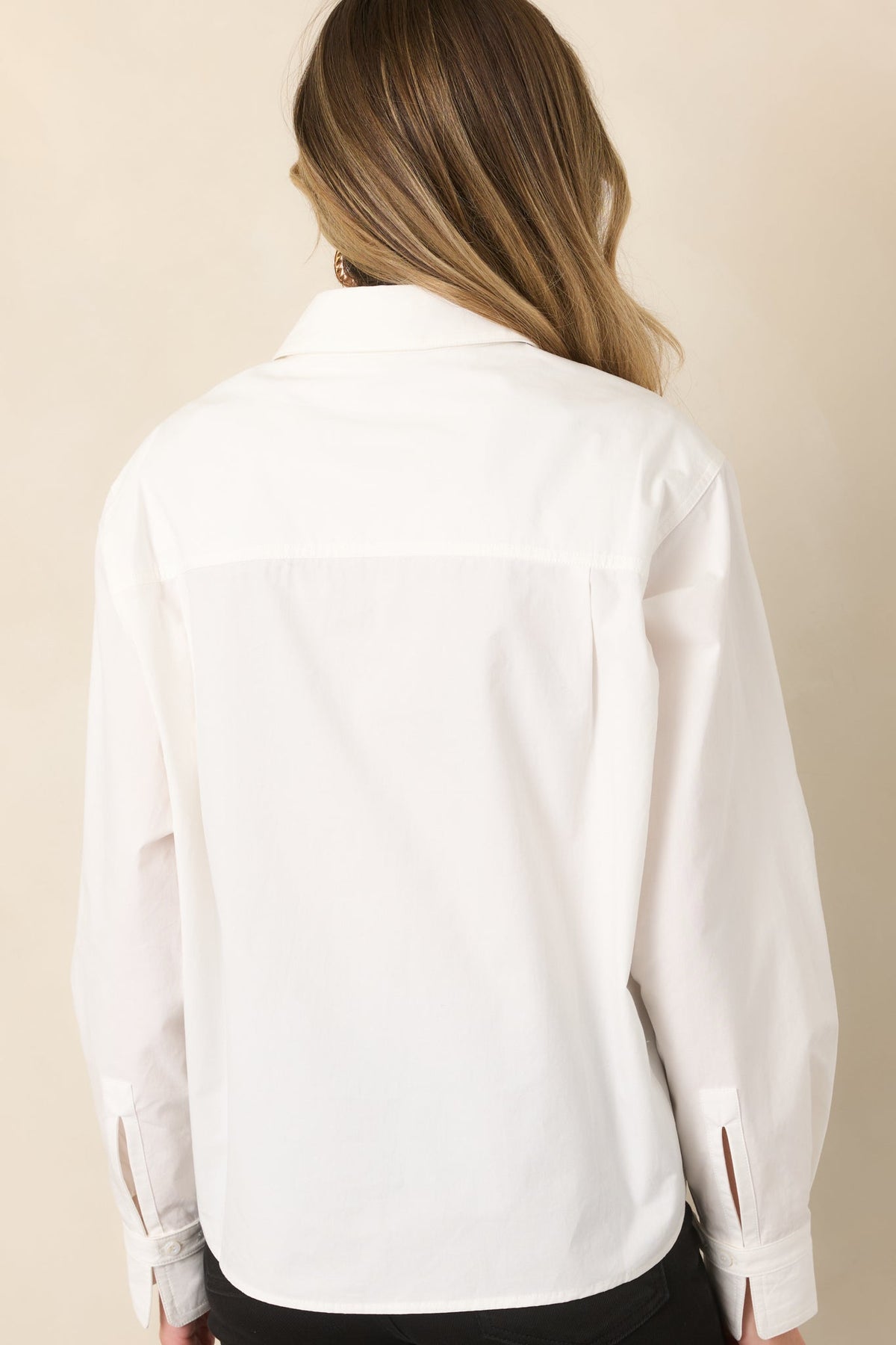 FRNCH Hadrian Ivory Cotton Button Front Shirt
