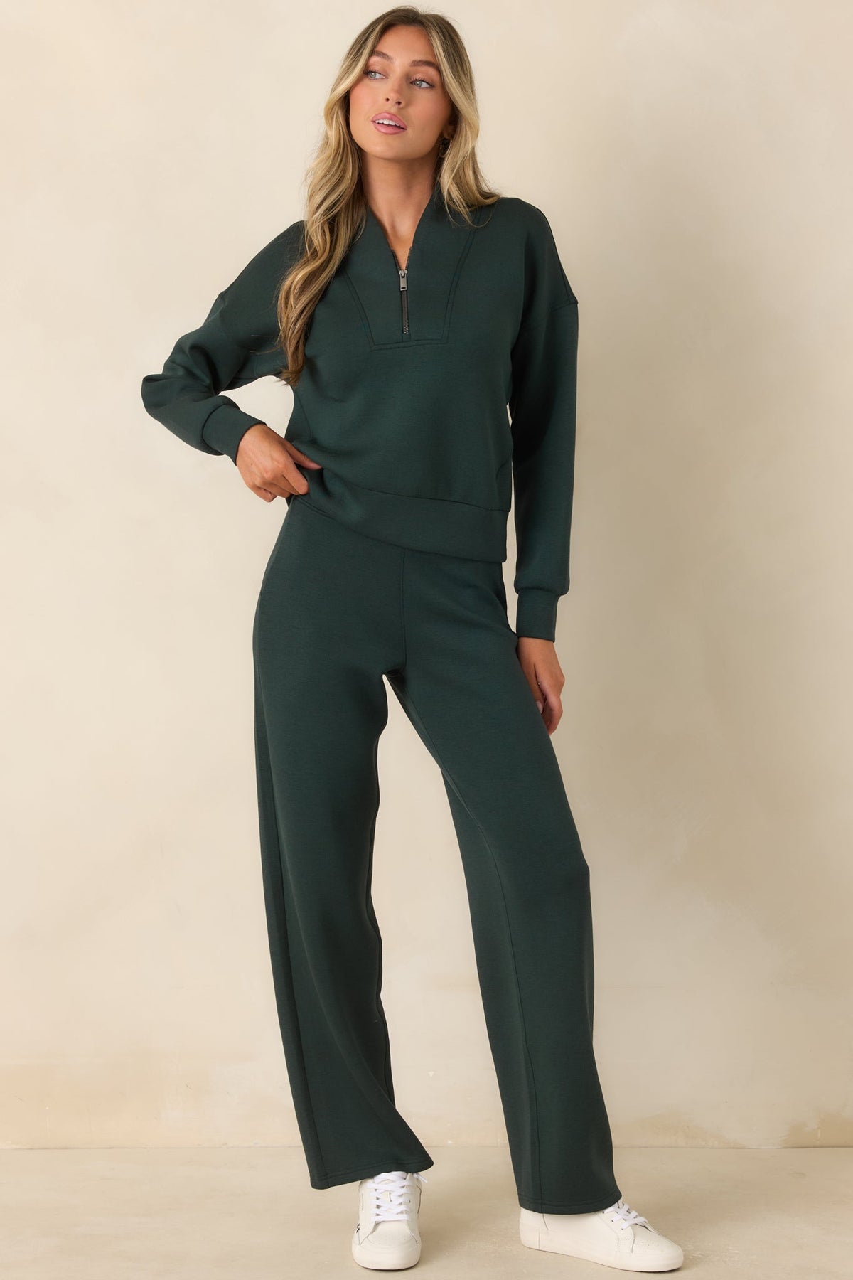 SPANX AirEssentials® Night Forest Heather Straight Leg Pant