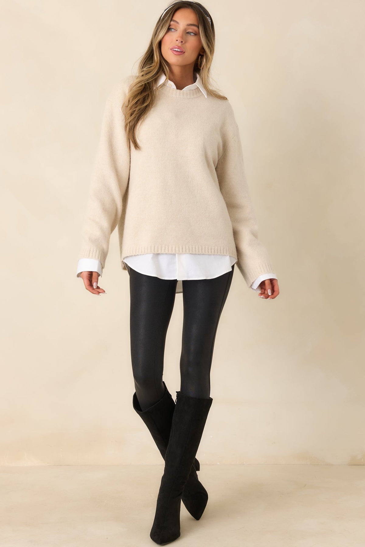 Z Supply Frosted Pearl Chill Mode Crew Neck Sweater