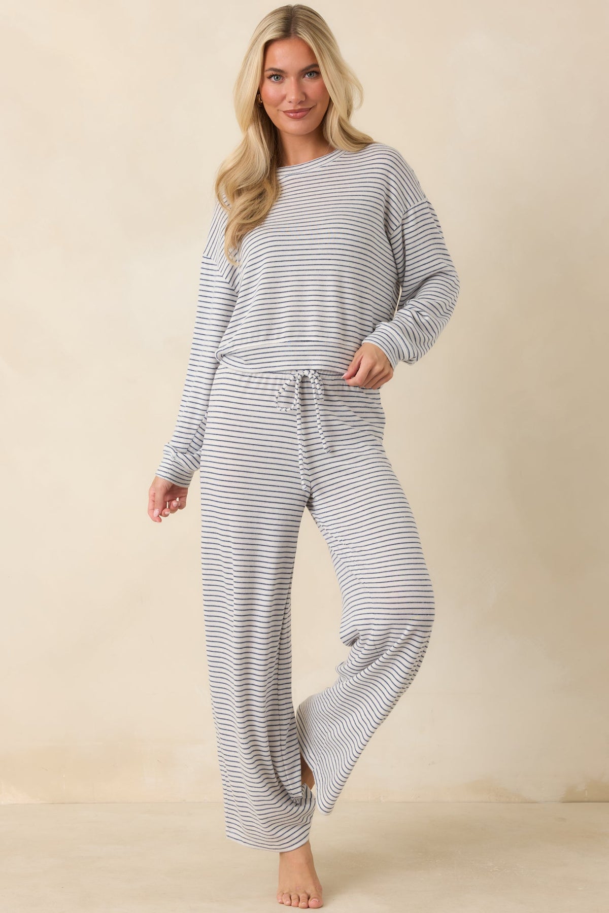 Z Supply Classic Navy Stripe Long Sleeve Top
