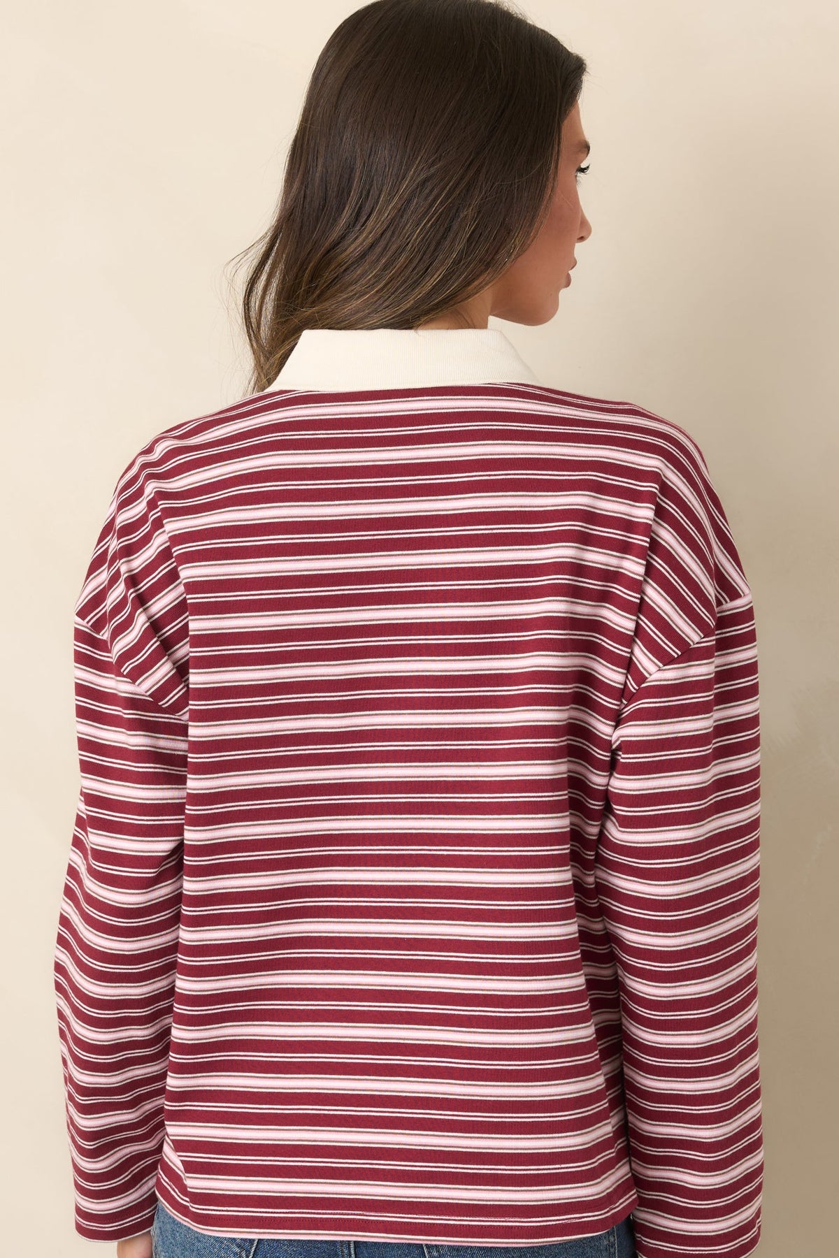 FRNCH Rumoi Bordeaux Cotton Polo Shirt