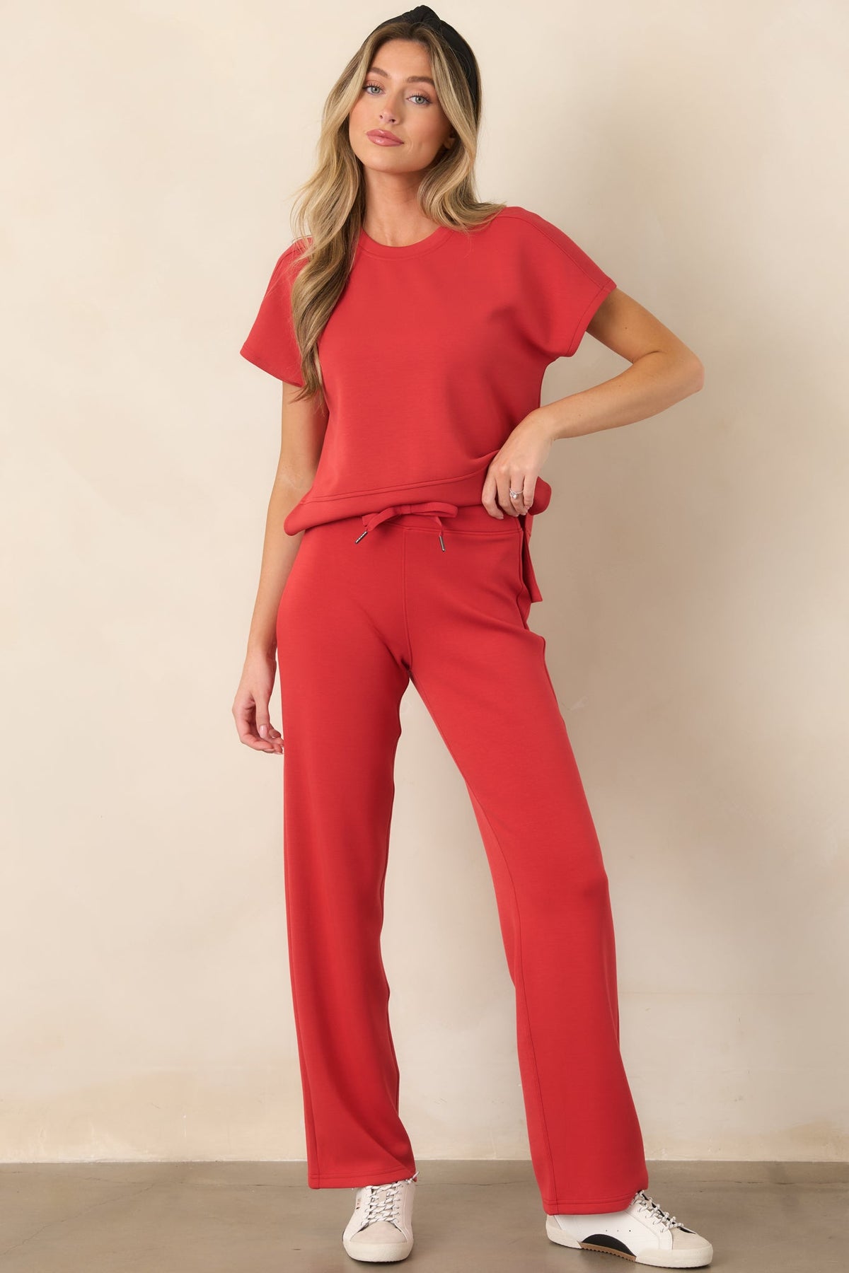 SPANX AirEssentials® Lip Stain Red Crewneck Tee