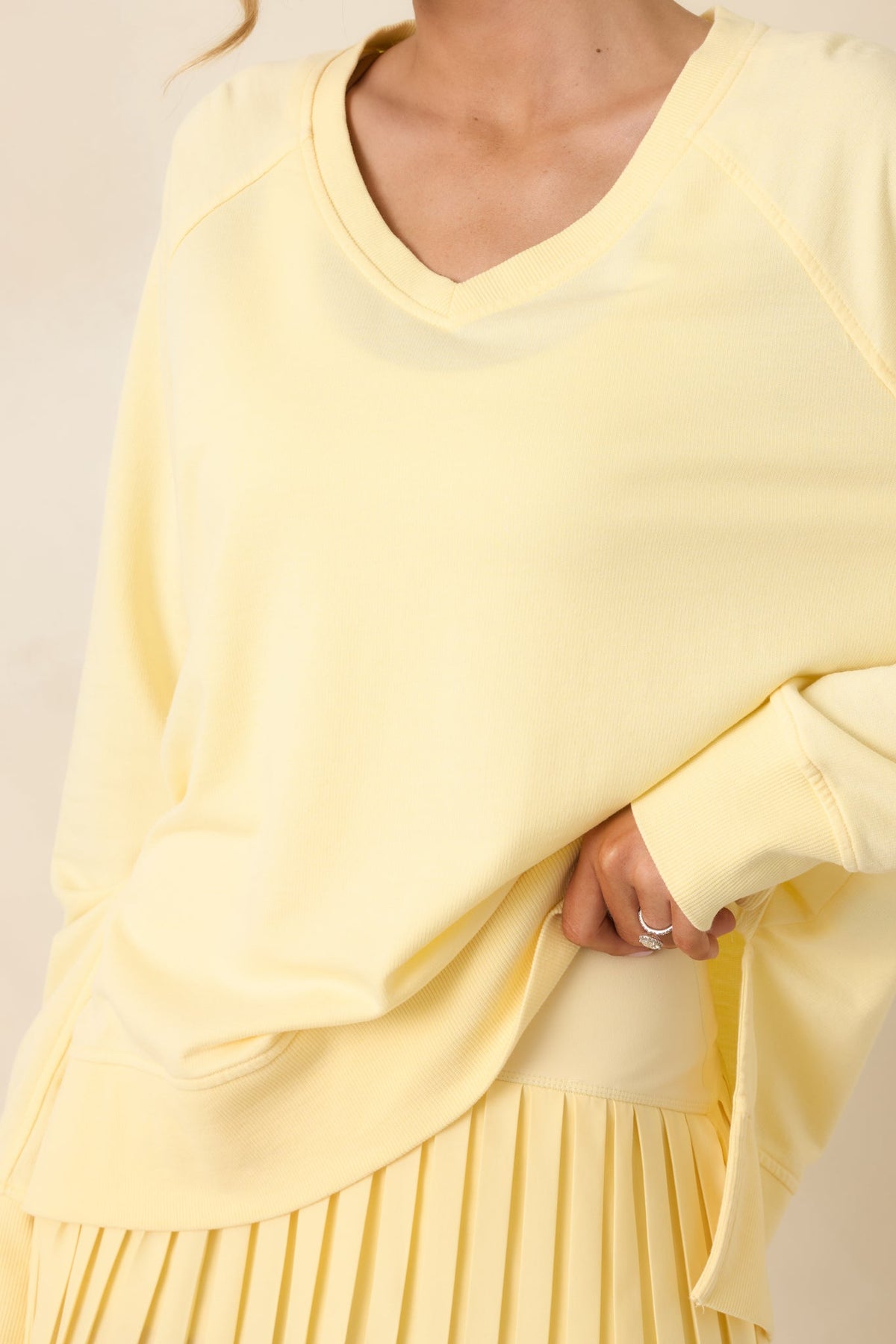 Z Supply Sunnyside Yellow Weekender V-Neck