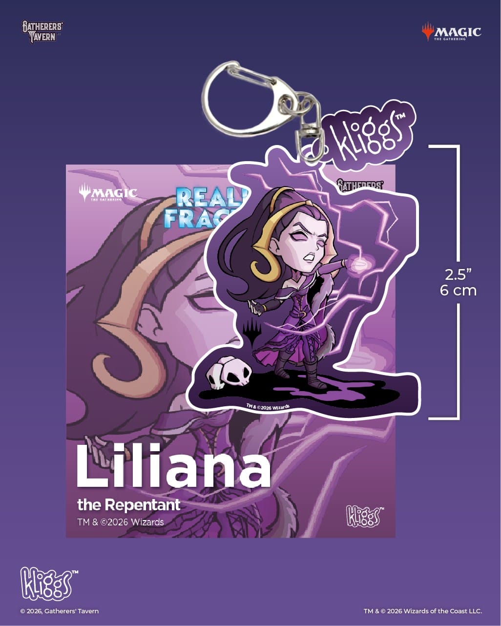 Gatherers' Tavern: Magic the Gathering | Reality Fracture: Liliana, the Repentant - Kliggs Keychain