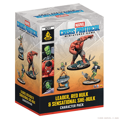 Marvel: Crisis Protocol - Leader, Red Hulk & Sensational She-Hulk (Pre-Order)