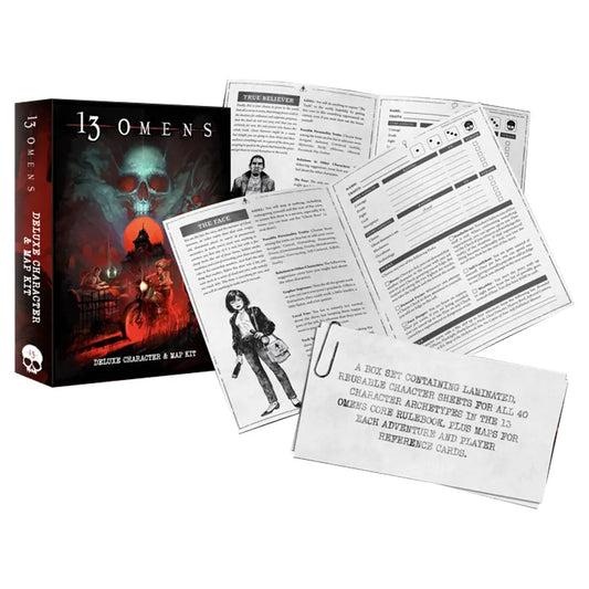 13 Omens RPG: Deluxe Map & Character Kit (Pre-Order)