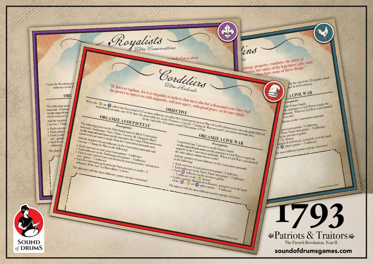 1793: Patriots & Traitors - Wooden Box Limited Deluxe Edition